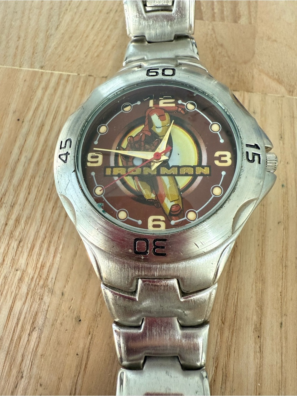 Marvel avengers Ironman stainless steel watch NEW BATTERY